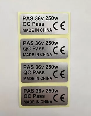 Ebike Motor Sticker 250w Electric Bike Label 4 Pack • £10.99