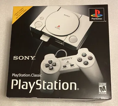Sony PlayStation Classic Gray Console (NTSC-U/C) NEW IN BOX • $89.99