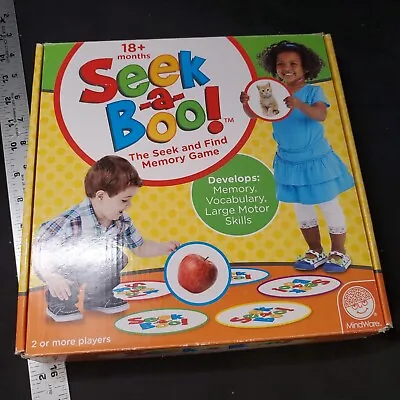 Seek-A-Boo Board Game Preschool Memory Vocab.  Large Motor Skills 2013 Complete • $13.20