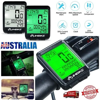 $25.45 • Buy Wireless Mountain Bike Computer Bicycle Speedometer Cycle Odometer Waterproof AU