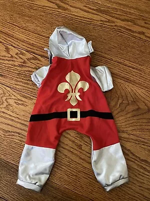 Martha Stuart Pets Dog Red Silver Armor Knight Xs Small XSmall Costume New • $14.95