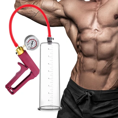 $38.66 • Buy Penis Vacuum Pump Enhancer 9  Length Untapered Gauge Cylinder Diameter 1.75-3 