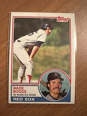Wade Boggs 1983 Topps ROOKIE CARD RC #498 TL1 • $3.25