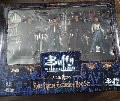 BUFFY THE VAMPIRE SLAYER Four 4 Figure Exclusive Box Set 6  Action Figures Moore • $100