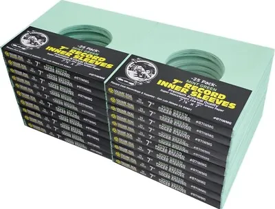 (500) 7  Record Inner Sleeves - Premium COLORED Mint Green Paper ARCHIVAL • $115.99