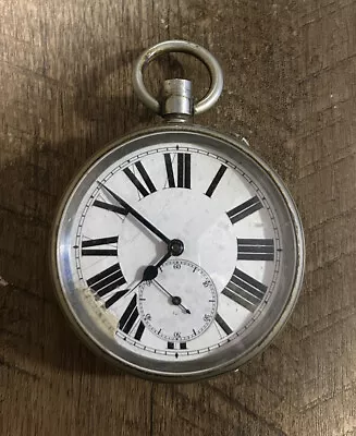 Antique Goliath The “Atlas” Oversized Pocket Watch - PARTS/REPAIR (RUNS) • $150