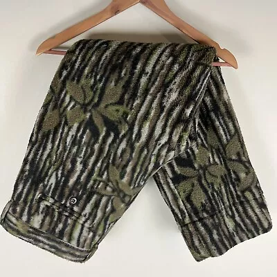 VTG Cabelas Whitetail Medium Fleece Camo Bark Heavyweight Pants USA Made 34 X 29 • $50