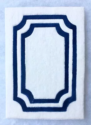 Vintage Minigrahics Dollhouse Miniature Rug 1/12 Scale White & Blue • $4.99