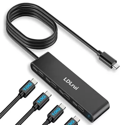 USB C Hub 4Ft Long Cable10Gbps Data Transfer [No Charging&Video] USB C To US... • $32.05
