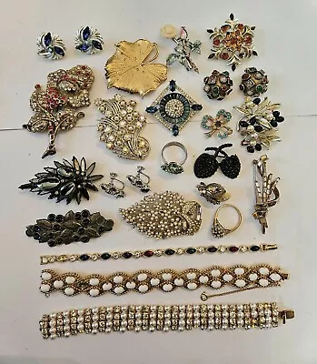 Vintage Trifari Panetta Bogoff Alice Caviness Vogue Jewelry Repair Craft Lot • $19.99