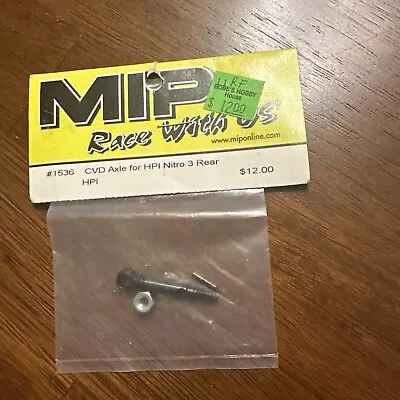 MIP #1536 CVD Axle For HPI Nitro 3 Rear NEW Vintage RC Part • $9.99