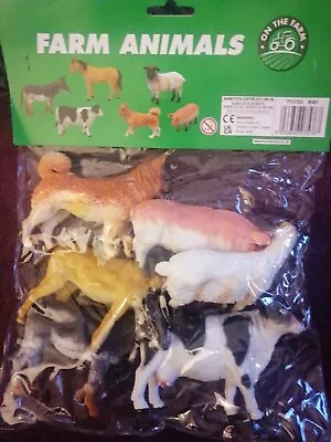 Farm Animal Toy Set Plastic Childrens Animals Toys Farmyard Creatures Pack Of 1 • £9