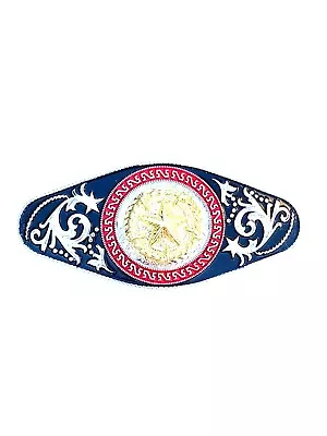 Western Buckle Rodeo Cowboy Gold Silver Lone Star Texas Star Long Buckle 7''x3'' • $24.99