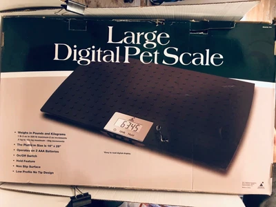 $89 • Buy Redmon Large Digital Animal Pet Scale   Pet Dog Cat Black Open Box