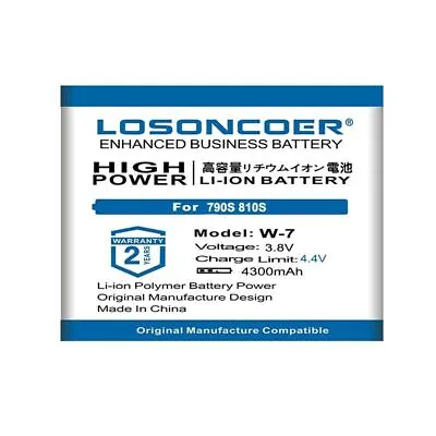 LOSONCOER 4300mAh W-7 Replacement Batteries W7 For Netgear Sierra Aircard 790S • $35.41