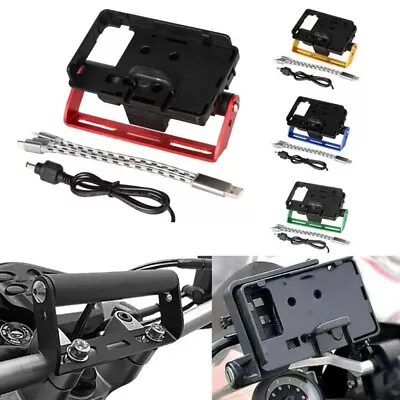 For Kawasaki ZRX1200R 2001-2016 2006 HandleBar Riser Phone Holder Mount &Charger • £40.79