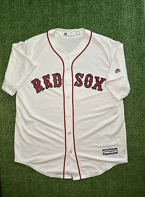 Mint Majestic Cool Base MLB Boston Red Sox Jersey Athletic White Blank Size L • $35