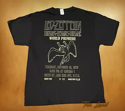 New Led Zeppelin Swan Song 1976 Tour Black Vintage Concert T-shirt • $21.95