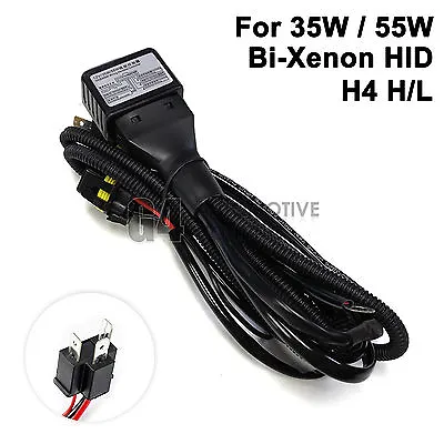 $9.99 • Buy NEW H4 9003 HID Relay Harness 12V 35W/55W Bi-Xenon Hi/Lo H/L Wiring Controller