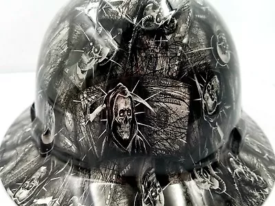 $49.99 • Buy Custom Ridgeline WideBrim Hard Hat OSHA Hydro Dipped AMERICAN MONEY DEAD HEADZ 