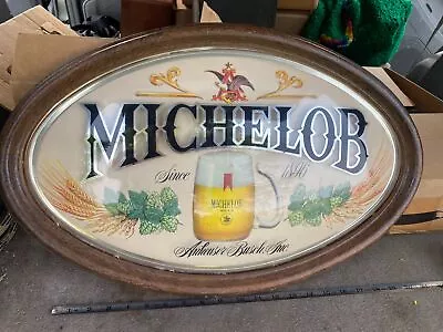 Vtg Michelob Since 1896 Beer Sign 23x15 Advertising Man Cave Anheuser Bush Taver • $49.95