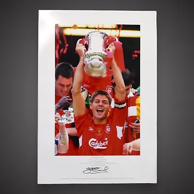 £65 • Buy Steven Gerrard ‘Gerrards Final’ Signed Liverpool Photo £65