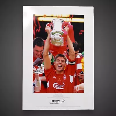 £65 • Buy Steven Gerrard ‘Gerrards Final’ Signed Liverpool Photo £65