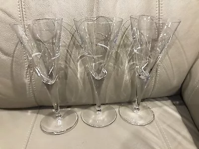 Collectable Royal Doulton Lunar Crystal Etched Wine Glasses • $59.95
