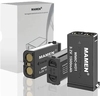 MAMEN WMIC-MD1 Li-ion For Sony Wireless Microphone D11 D14 D16 3 Pack Battery  • $27.95