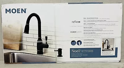 Moen 87791BRB Noell Mediterranean Bronze One-Handle High Arc Kitchen Faucet • $109.99