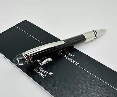 Montblanc StarWalker Carbon Fiber Platinum Ballpoint Pen 109363 • $499.99