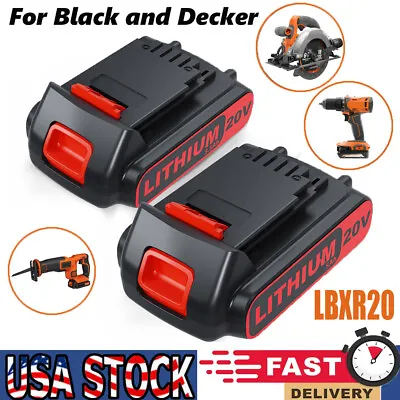 20V 2pcs Battery For Black And Decker LBXR20 20 Volt MAX Lithium LB20 Battery • $24.25