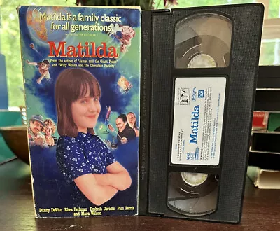 Matilda (VHS 1996) Mara Wilson Danny DeVito Rhea Perlman Roald Dahl Jersey Films • $7