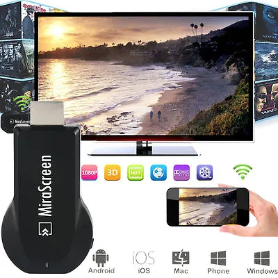 Wireless Wifi Airplay Mirror Adapter For IPhone Samsung IOS Android To HDMI TV • $10.61