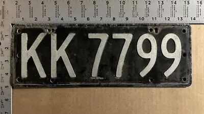 1964 New Zealand License Plate KK 77 99 Ford Chevy Dodge 8200 • $7.42