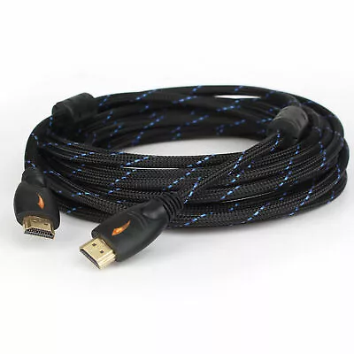 High Speed Braided HDMI Cable V1.4 1080P HD HDTV Video Lead 3D Full HD 4K 1M-20M • $18.99