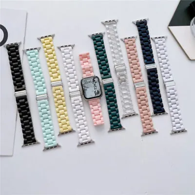 $10.44 • Buy Resin Link Band Strap Bracelet For Apple Watch Series 9 8 7 6 5 4 SE 41/45/49mm