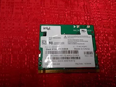 $2 • Buy Dell 0K3444 INSPIRON MINI WIRELESS CARD Intel WM3A2200BG (NEW)