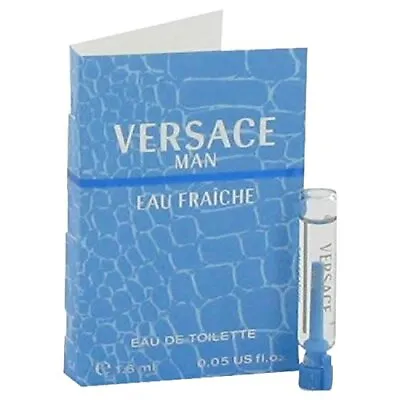 Versace Man By Versace Vial (sample) Eau Fraiche .03 Oz For Men - 100% Authentic • $9.99