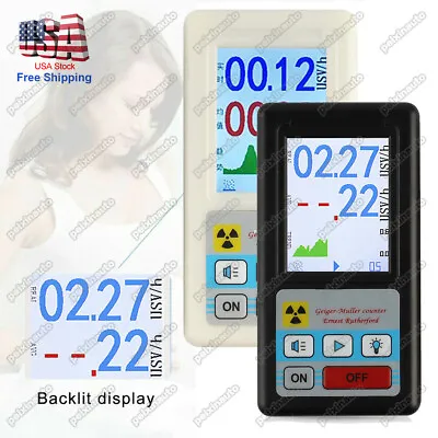 Digital LCD Geiger Counter Nuclear Radiation Detector β γ X-Ray Test Meter Tool! • $47.49