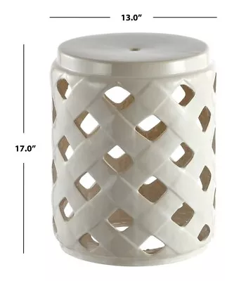 Safavieh BETLI GARDEN STOOL Reduced Price 2172716924 ACS4574B • $56