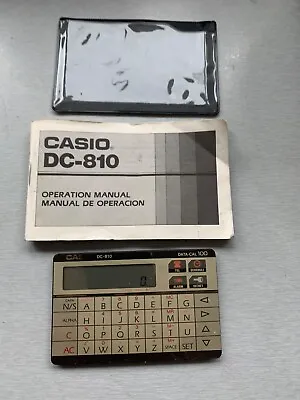 £30 • Buy Rare Vintage Casio DC-810 Calculator/Data - Credit Card Size - Working FREE POST