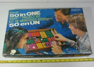 50 In One Electronic & Magnetic Project Kit Science Fair 1980 Radio Shack • $20.56