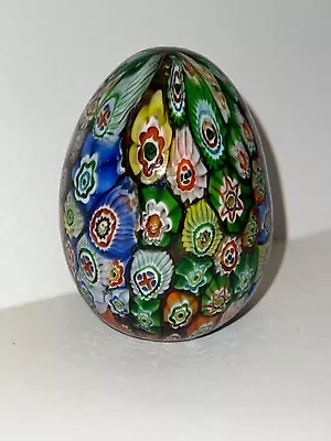 *Beautiful* Old Paperweight Egg Murano Glass Millefiori Made In Italy • $39.99