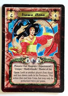 Isawa Uona Experienced 2 L5R Legend Of The Five Rings CCG Time Of The Void  • $2.50