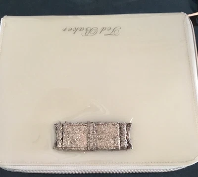 £4 • Buy Ted Baker Ipad Case Beige Copper Bow Zip Details Used