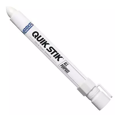 Markal 61051 Quik Stik Twist Long-Lasting Solid Paint Marker White (Pack Of 12) • $83.21