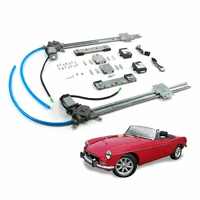 1956-81 MG MGB MGA Flat Glass 2-Door One Touch Power Window Conversion Kit GT I4 • $599.94