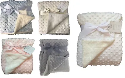 £9.99 • Buy Newborn Baby Soft Bubble Blanket Pram Crib Moses Basket Boy Girl Unisex 0+ Month