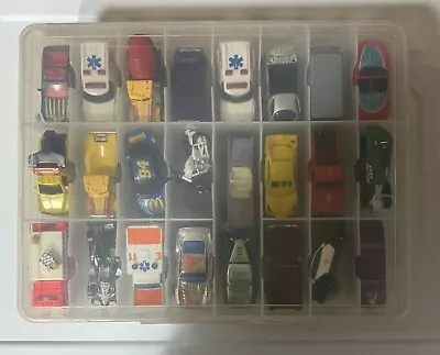 Full Double Sided Case Of Hot  Wheels / Matchbox Vintage Lot Loose 48 Cars • $45